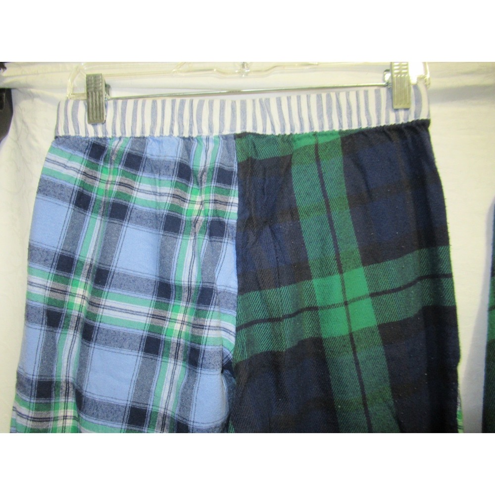 Aerie Size XXS/XS Blue‎ & Green Plaid Long Soft Cotton Pajama Lounge Set - Picture 8 of 10